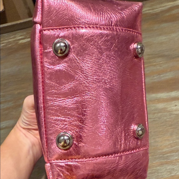 Free People Sabi Metallic Leather Crossbody Bag‎ Sangria Sunrise NWT - Picture 6 of 11